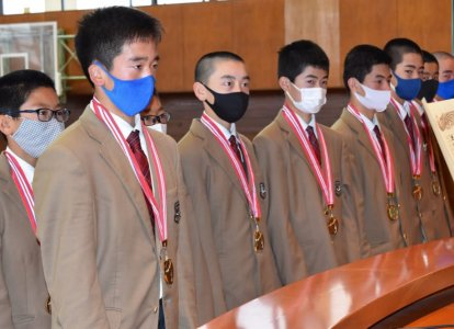 表彰：中学硬式野球部「第12回ほっともっと杯争奪中学一年生大会優勝」