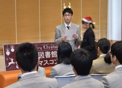 司会は遠藤真斗君（１年進学コース）がしっかり務めました。