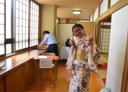 茶道部の瓜生さん（隆徳館１年）