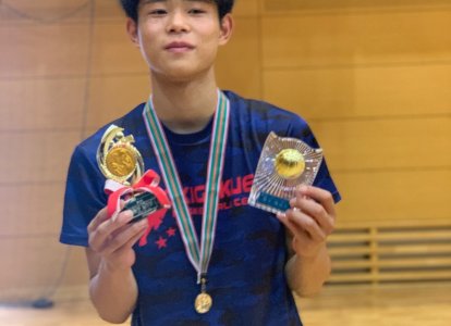 得点王とMVPに輝いた中牟田秋児君。