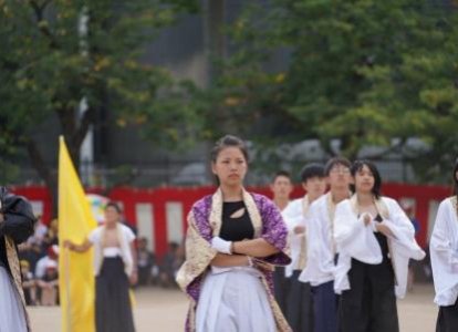 H団 応援団長 丹羽優希さん（普通科進学コース3年）