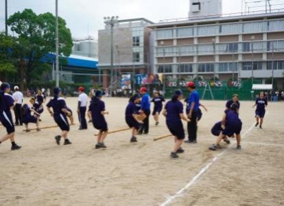 高校女子「棒取り」