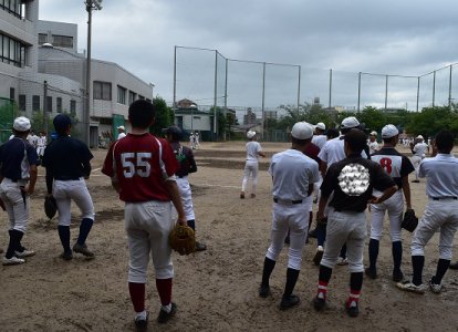 普通科　アスリートコース  <br>部活動体験「野球」鬼塚先生・中島先生・恩地先生