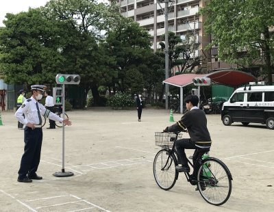 交通安全教室・自転車運転免許実技試験を実施しました！